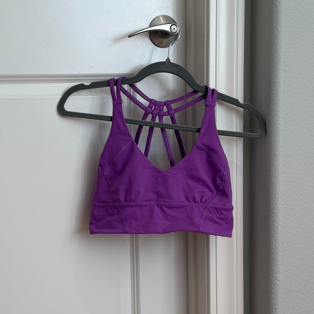Lululemon As You Like Longline Sports Bra Purple Size 6